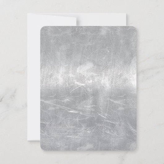 Pisces Zodiac Sign in grunge steel style print (Back)