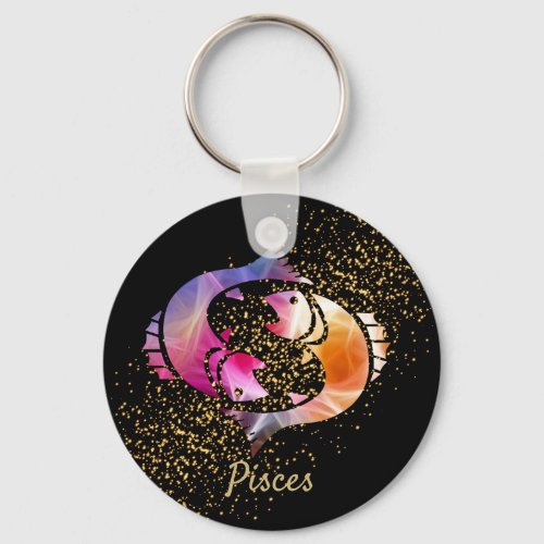 Pisces _ Zodiac Sign Keychain