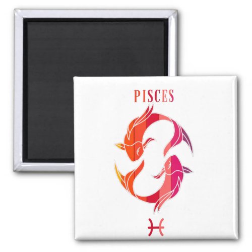 Pisces Zodiac Sign  Magnet 