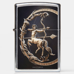 Pisces Zodiac Sign Metal Emblem #2 Zippo Lighter