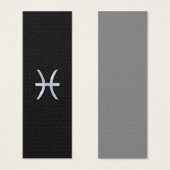 Pisces Zodiac Sign on Black Snake Skin Decor (Front & Back)