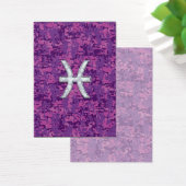 Pisces Zodiac Sign on Fuchsia Digital Camo (Desk)