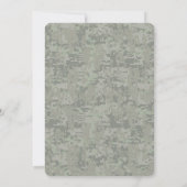 Pisces Zodiac Sign on Woodland Digital Camouflage (Back)