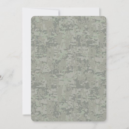 Pisces Zodiac Sign on Woodland Digital Camouflage (Back)