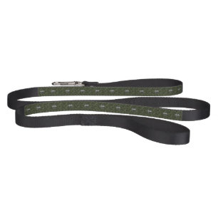 Pisces Zodiac Sign on Woodland Green Digital Camo Pet Leash