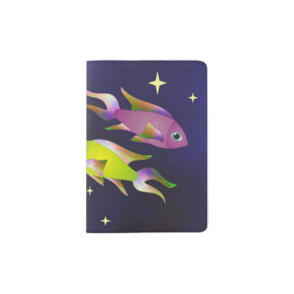 Pisces zodiac sign Passport Holder