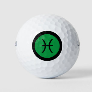 Pisces Zodiac Sign Personalized Custom Golf Balls