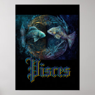 Pisces Zodiac Sign Postcard