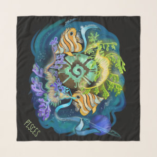 Pisces Zodiac Sign Scarf