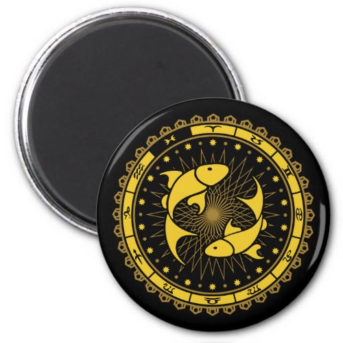 Pisces _ Zodiac Sign _ Symbol _ Horoscope Magnet