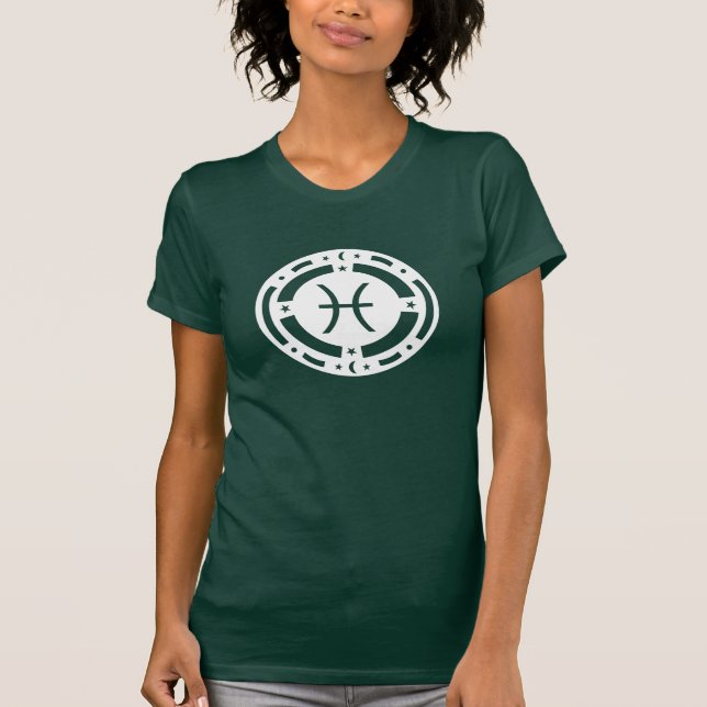 Pisces Zodiac Sign T-Shirt (Front)