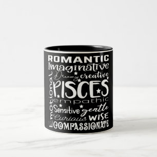 Pisces Zodiac Sign Traits Two-Tone Coffee Mug