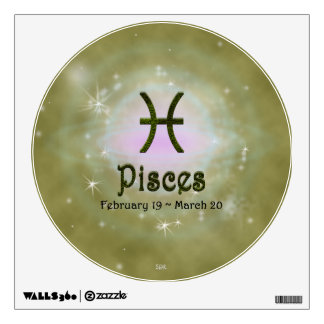 Pisces Zodiac Sign U Pick Color Wall Decal