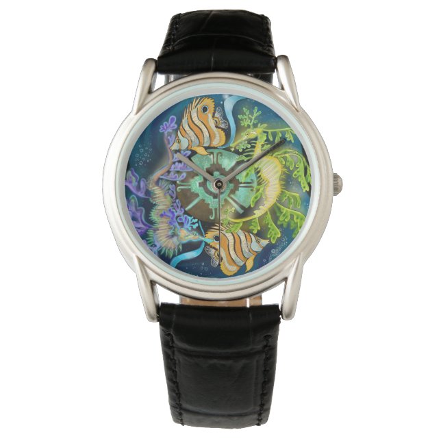 Pisces Zodiac Sign Watch (Front)