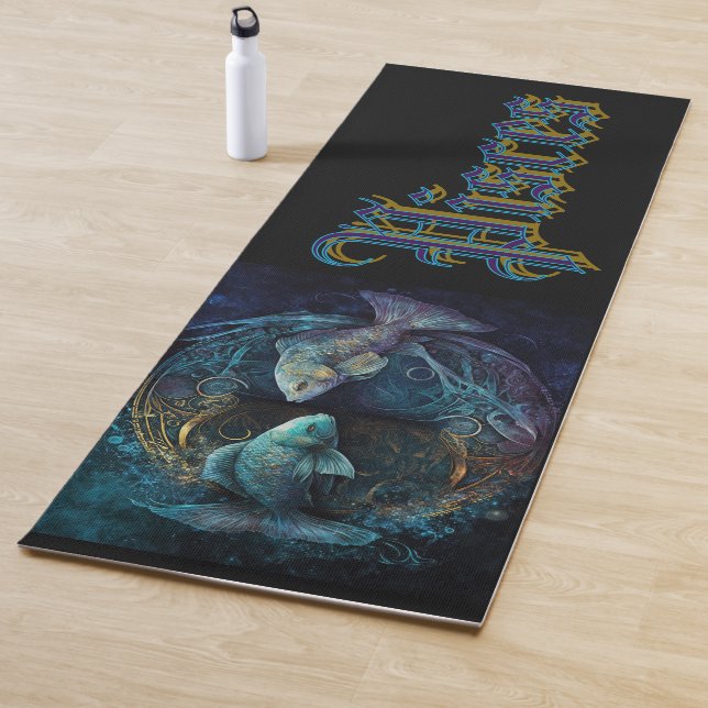 Pisces Zodiac Sign Yoga Mat (In Situ)