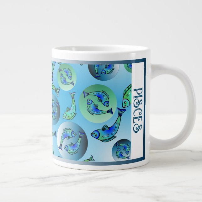 Pisces Zodiac Specialty Mug (Right)