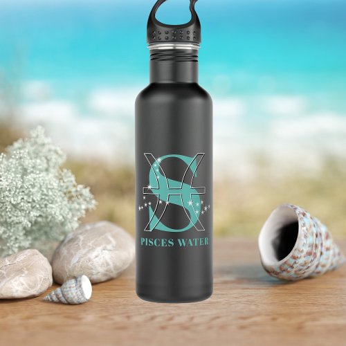 Pisces Zodiac Star Sign Astrology Water Bottle