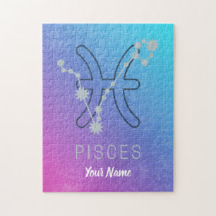 Pisces Zodiac Star Sign Horoscope Constellation Jigsaw Puzzle