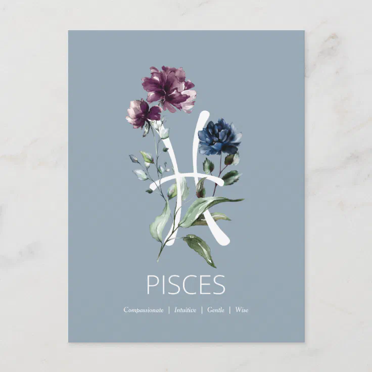 Pisces Zodiac Star Sign Postcard