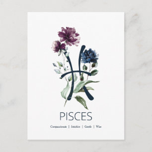 Pisces Zodiac Star Sign Postcard