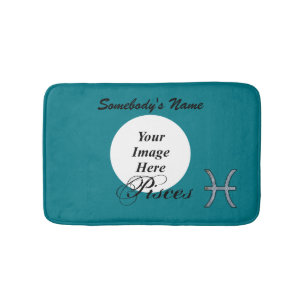 Pisces Zodiac Symbol Element by Kenneth Yoncich Bathroom Mat