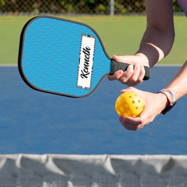 Pisces Zodiac Symbol Element by Kenneth Yoncich Pickleball Paddle (Insitu)