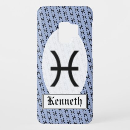 Pisces Zodiac Symbol Standard by K Yoncich Case-Mate Samsung Galaxy S9 Case