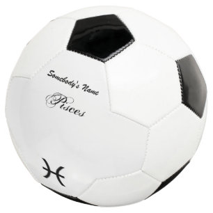 Pisces Zodiac Symbol Standard by Kenneth Yoncich Soccer Ball