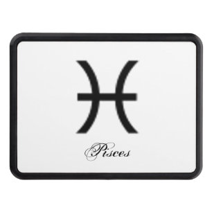 Pisces Zodiac Symbol Standard by Kenneth Yoncich Tow Hitch Cover