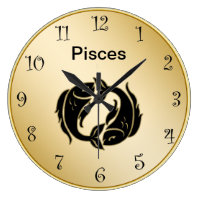 Pisces Zodiac Wall Clock