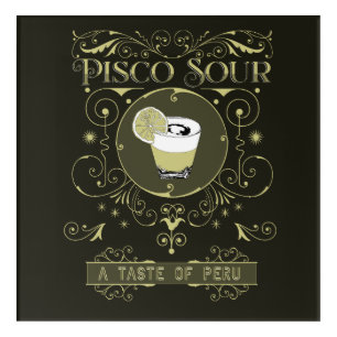 Pisco Sour Acrylic Wall Art