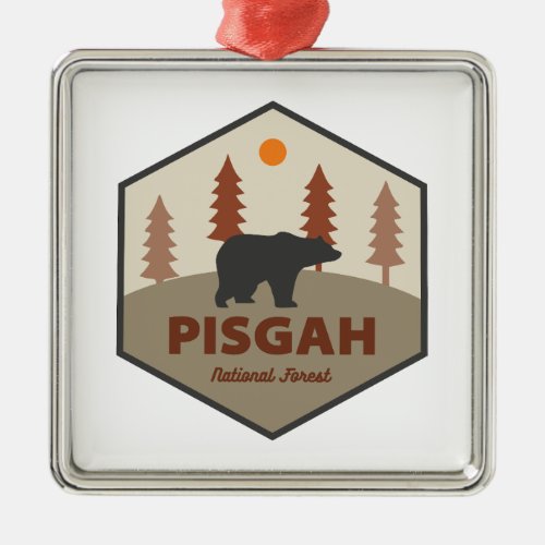 Pisgah National Forest Bear Metal Ornament