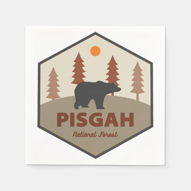 Pisgah National Forest Bear Napkins (Front)