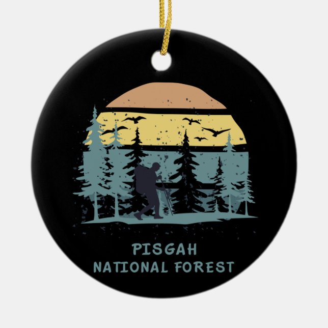 Pisgah National Forest Ceramic Ornament (Front)