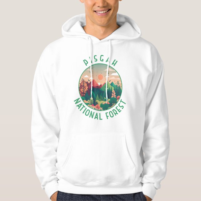 Pisgah National Forest Distressed Circle Hoodie (Front)
