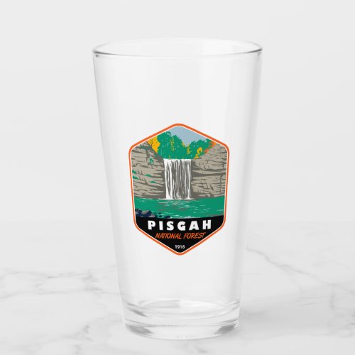 Pisgah National Forest North Carolina Emblem Glass