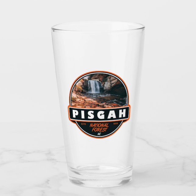 Pisgah National Forest North Carolina Emblem Glass (Front)