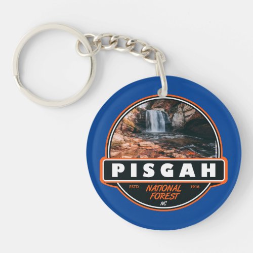 Pisgah National Forest North Carolina Emblem Keychain