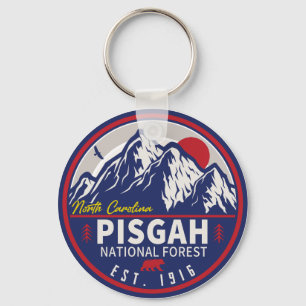 Pisgah National Forest North Carolina Vintage Keychain