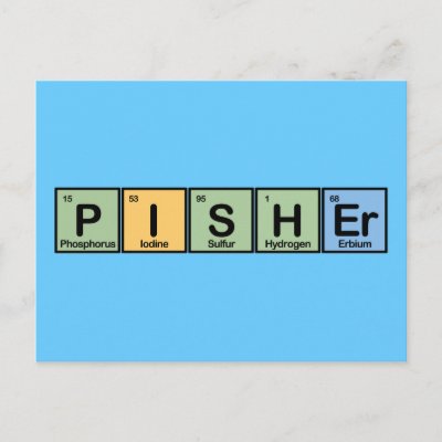 Pisher Made of Elements Postcard