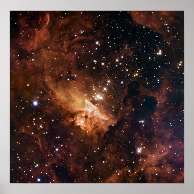Pismis 24 brown stars NASA Poster (Front)