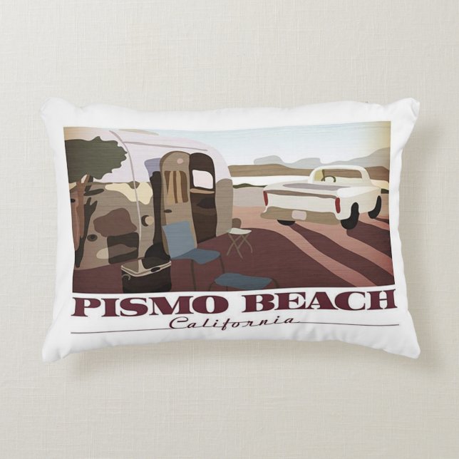 Pismo Beach, California Accent Pillow (Front)