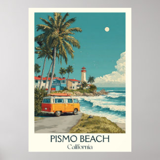 Pismo Beach California Art Print | Classic CA