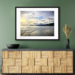 Pismo Beach California Bold Dramatic Sunset Photo Poster