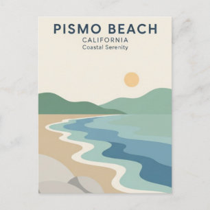 Pismo Beach California Postcard
