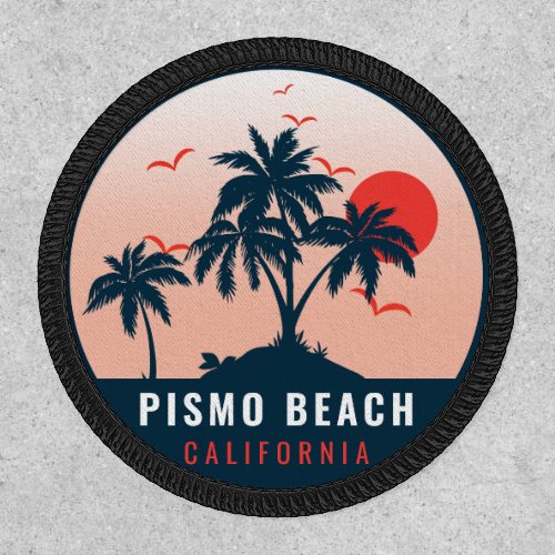 Pismo Beach California Retro Sunset Souvenirs 60s Patch