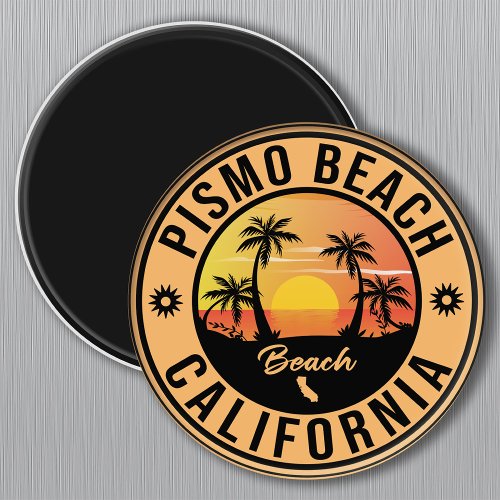 Pismo Beach California Sunset Vacation Souvenirs Magnet