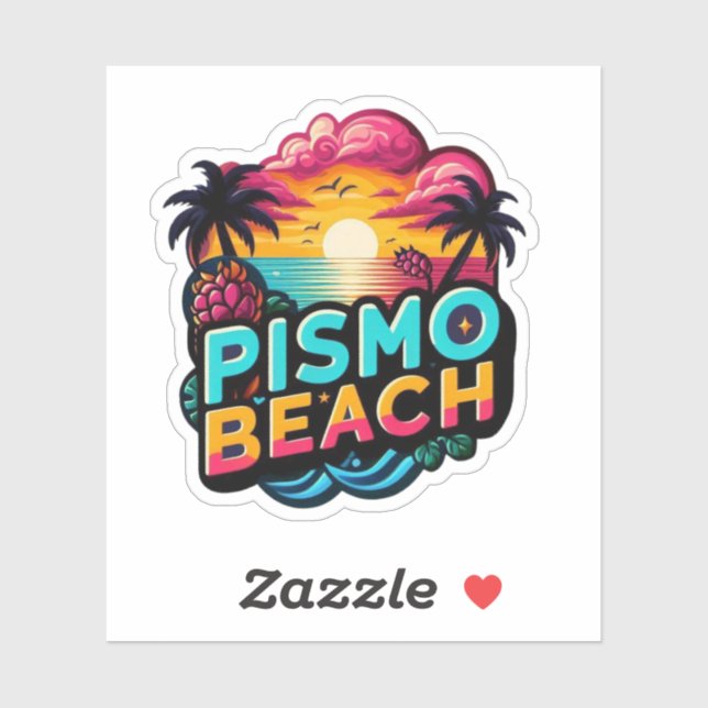 Pismo Beach, California USA Sticker (Sheet)