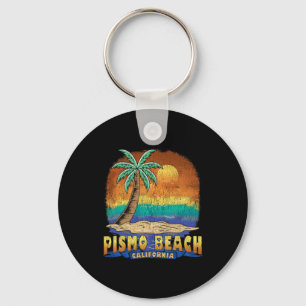 Pismo Beach California Vintage Distressed Souvenir Keychain
