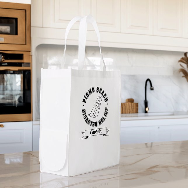 Pismo Beach Disaster Relief Captain Reusable Bag (Creator Uploaded)